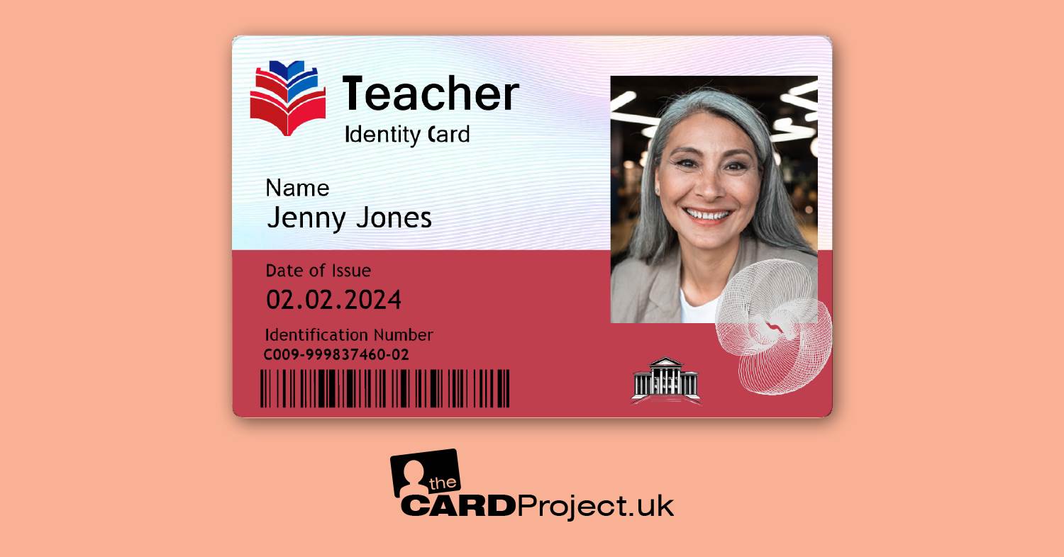 Teacher ID Card, Cosplay, Film and Television Prop (FRONT)